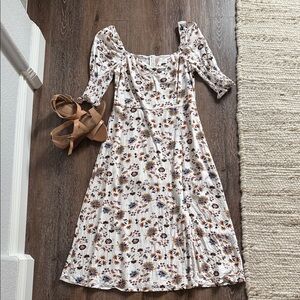 Floral Print Women's Dress